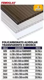 Policarbonato Alveolar Transparente O Bronce