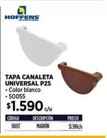 Hoffens - Tapa Canaleta Universal P25