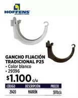 Hoffens - Gancho Fijacion Tradicional P25