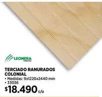 Terciado Ranurados Colonial