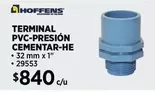 Terminal PVC-Presion Cementar-he