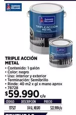 Williams - Triple Accion Metal