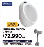 Fanaloza - Urinario Bolton