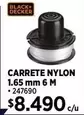 Black & Decker - Carrete Nylon 1.65 Mm 6 M