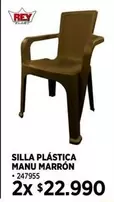 Rey - Silla Plástica Manu Marrón