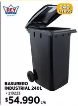 Rey - Basurero Industrial 240L