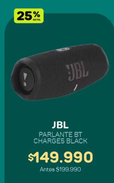JBL - Parlante Bt Charges Black