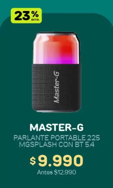 Master-G - Parlante Portable 225 Mgsplash Con Bt 54