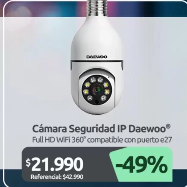 Daewoo - Cámara Seguridad IP