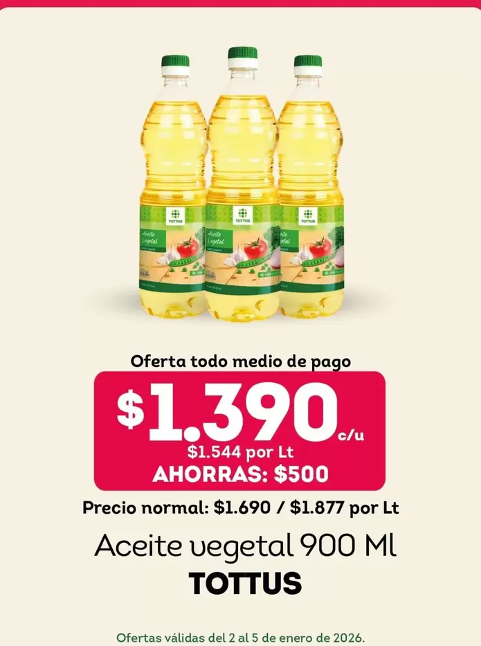 Tottus - Aceite vegetal