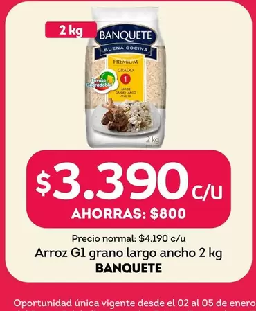 Banquete - Arroz G14 Grano Largo Ancho