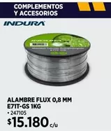 Indura - ALAMBRE FLUX 0,8 MMI E71T-GS 1KG
