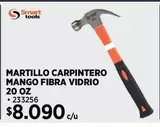 SMART TOOLS - Martillo Carpintero Mango Fibra Vidrio