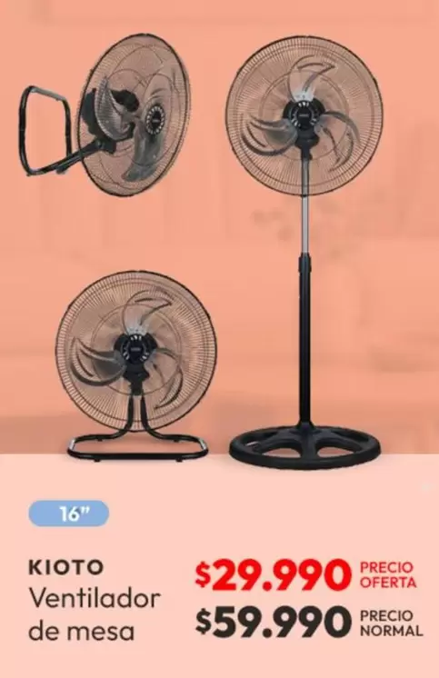 Kioto - Ventilador De Mesa