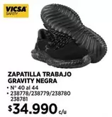 Safety - Zapatilla Trabajo Gravity Negra