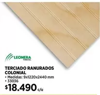 Terciado Ranurados Colonial