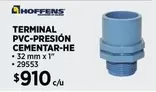 Terminal PVC-Presion Cementar-he