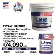 Sipa - Extracubriente