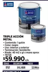 Williams - Triple Acción Metal