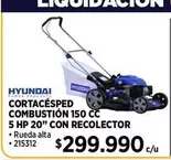 Hyundai - Cortacesped Combustion 150 Cc 5 Hp 20" Con Recollector