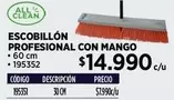 Clean - Escobillón Profesional Con Mango