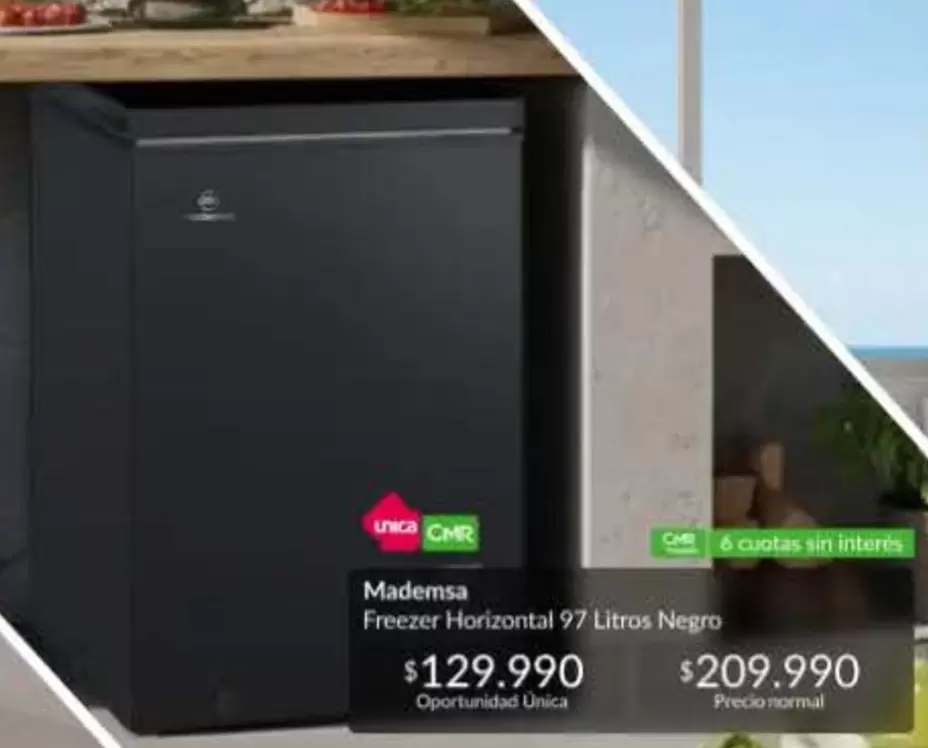 Mademsa - Freezer Horizontal 97 Litros Negro