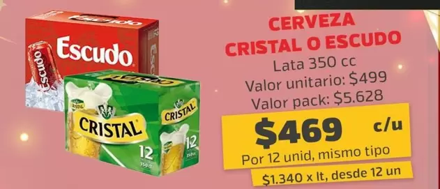 Cristal - Cerveza  O Escudo