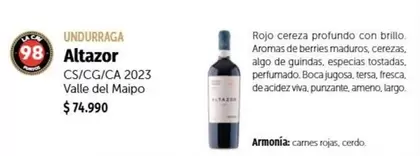 Undurraga - Altazor Cs/cgca 2023