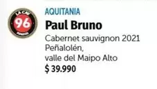 Paul Bruno Cabernet Sauvignon 2021