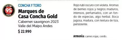 Gold - Marques De Casa Concha