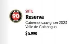 Reserva Cabernet Sauvignon 2023 Valle De Colchagua