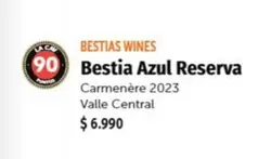 Bestias Wines Bestia Azul Reserva