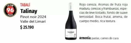Tabali - Pinot Noir 2024 Valle Del Limari
