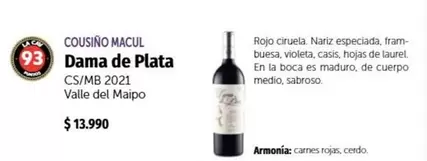 Cousino Macul Dama De Plata