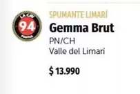 Brut - Spumante Limari Gemma  PN/CH
