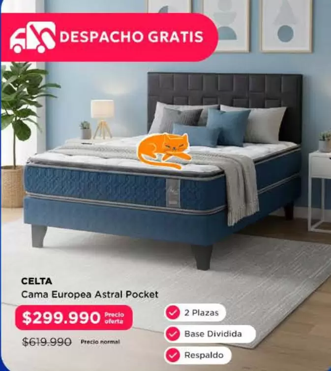 Celta - Cama Europea Astral Pocket