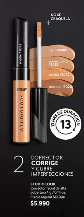 Cyzone - Corrector 2 Corrige Y Cubre Imperfecciones