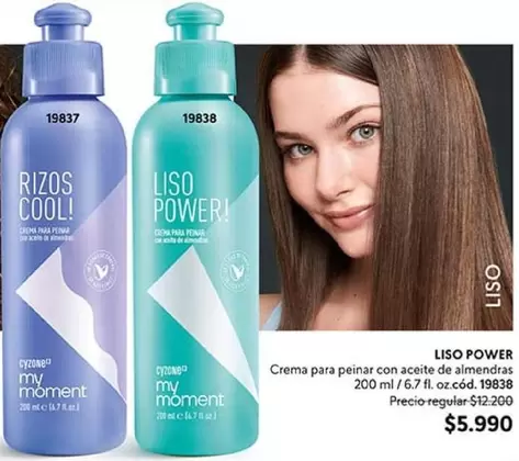 Power - Crema Para Peinar Con Aceite De Almendras