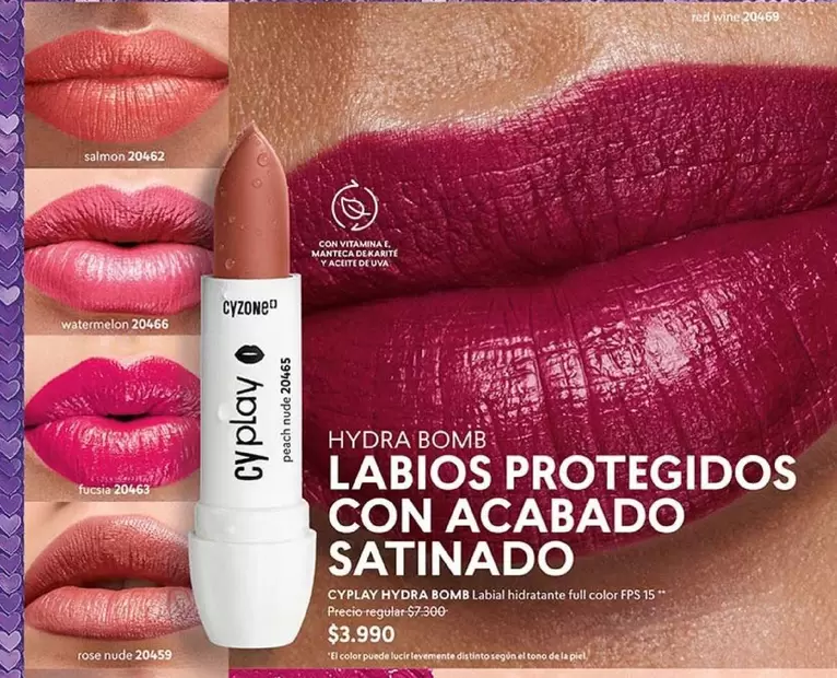 Labios Protegidos Con Acabado Satinado