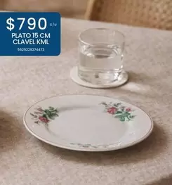 Plato 15 Cm Clavel Kml