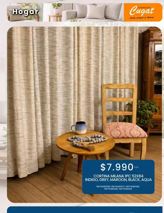 Mi Hogar - Cortina Manual Ipc 52x644 Inoxgo Cape Marcon Black-qua