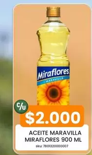 Miraflores - Aceite Maravilla