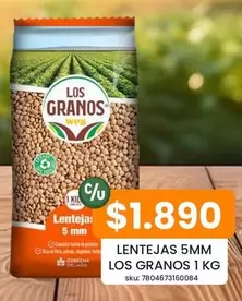 Lentejas 5mm Los Granos