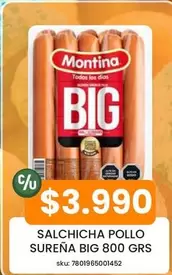 Montina - Salchicha Pollo SuRena