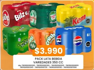 Bilz - Pack Lata Bebida Variedad