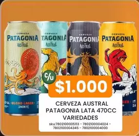 Austral - Cerveza Patagonia Lata