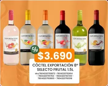 Exportación - Cóctel Exportacion 8° Selecto Frutal