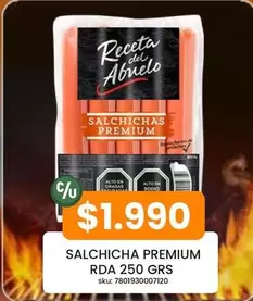 Abuelo - Salchicha Premium Rda 250 Grs