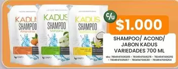 Kadus - Shampoo/Acond/Jabon