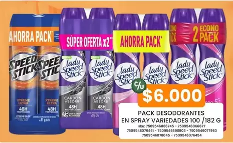 Xtreme - Pack Desodorantes En Spray